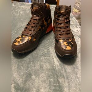 MAZINO Brown Camouflage High-Top Men's Boots